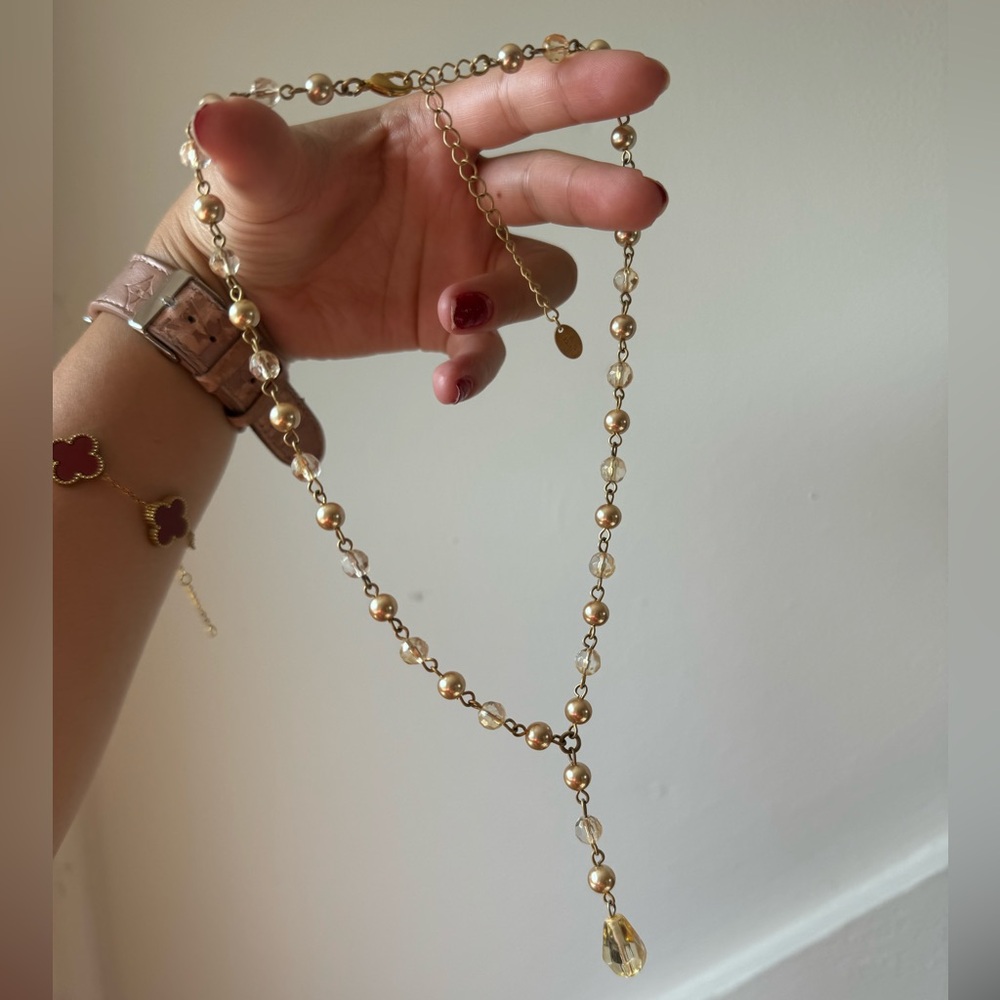 Claire’s Pearl and Crystal Necklace